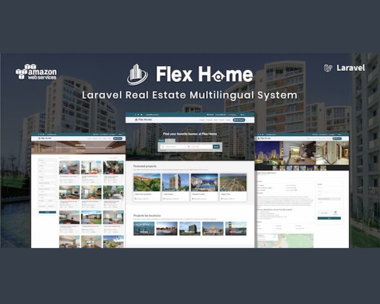 Flex Home - Laravel Real Estate Multilingual System