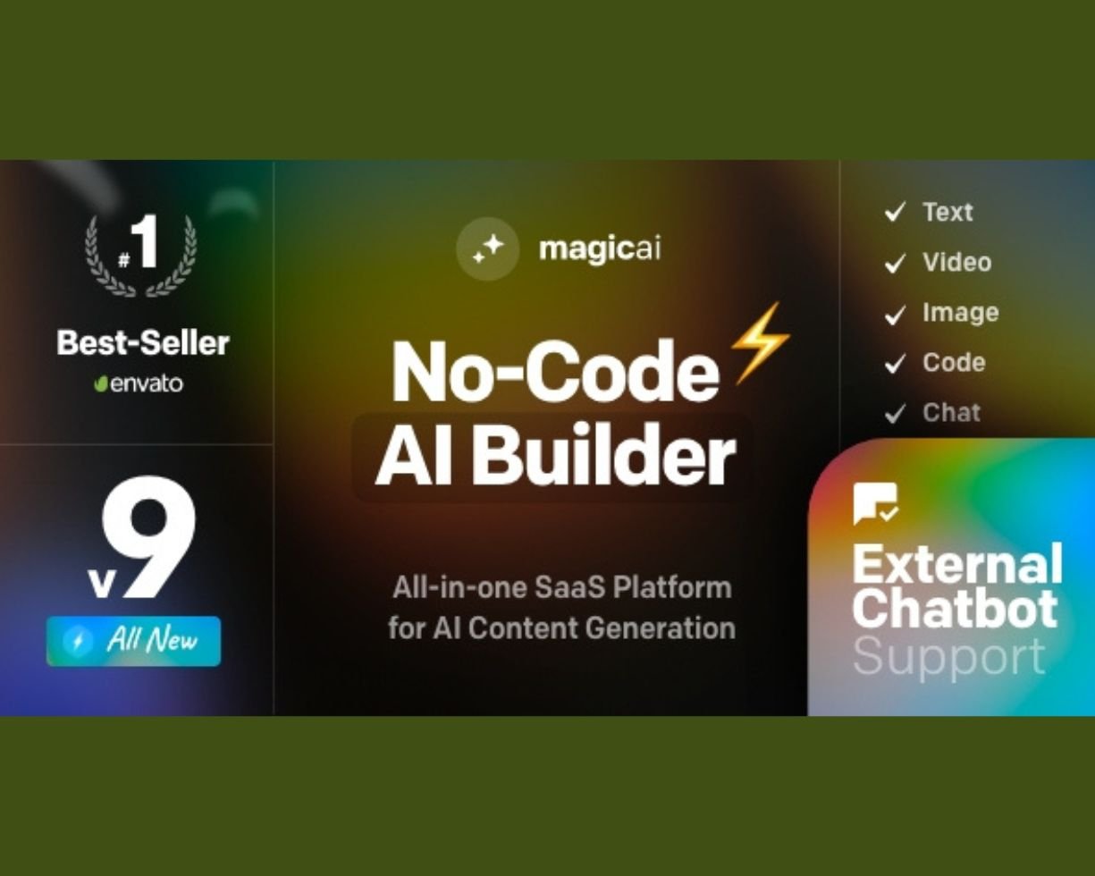 MagicAI - OpenAI Content, Text, Image, Video, Chat, Voice, and Code Generator as SaaS