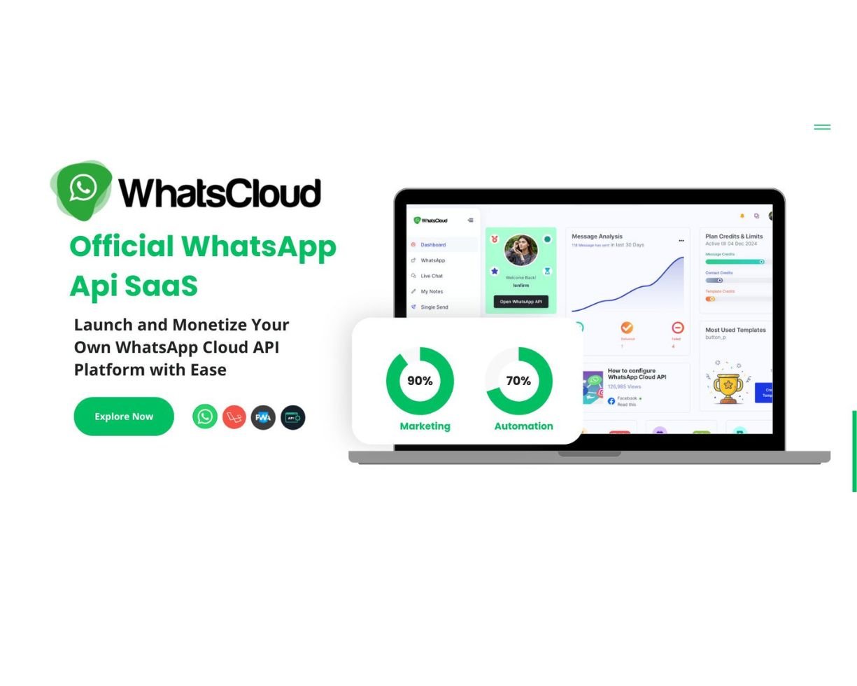 WhatsCloud - Seamless Cloud API Integration SAAS free script installation without License key needed