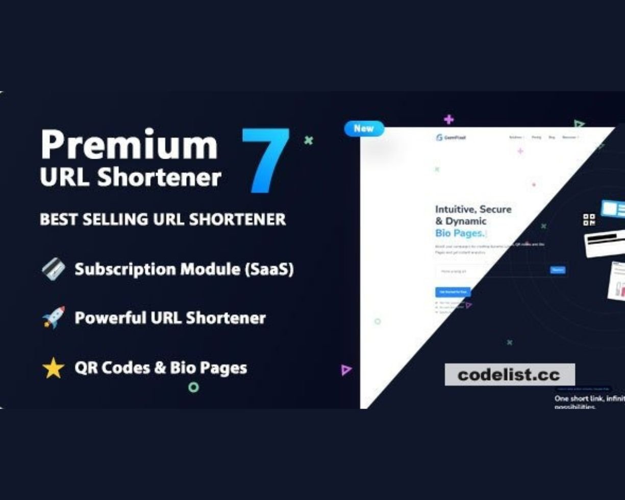 Premium URL Shortener v7.2 - nulled without license key needed